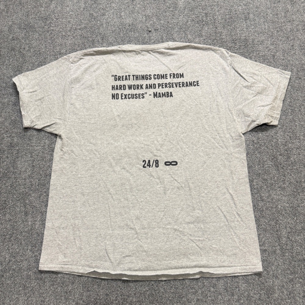 VTG Hanes You Can Go Home Now T-shirt Men's XL Gray Y2K Kobe Mamba - Picture 5 of 7